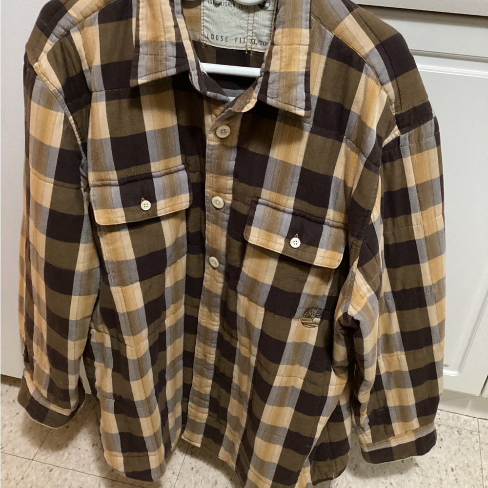 Timberland Men's Plaid Shirt Jacket Like New Condition..